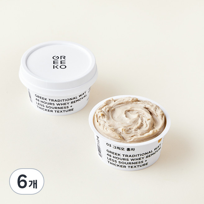 그릭오 홍차 밀크티 그릭요거트 2개입, 100g, 6개