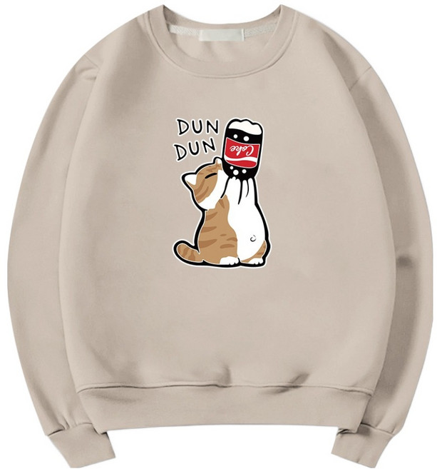 일루소 남녀공용 소프트 특양면 콜라냥이 맨투맨