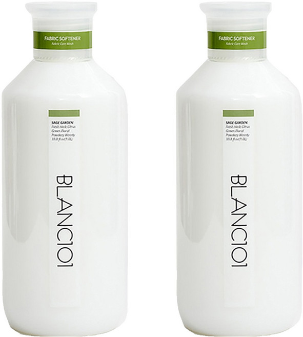 블랑101 섬유유연제 세이지가든 본품, 1L, 2개