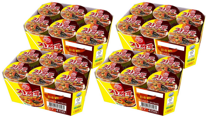 OTOKI 不倒翁 杯裝金螃蟹海鮮風味炒碼湯麵 75g, 24入