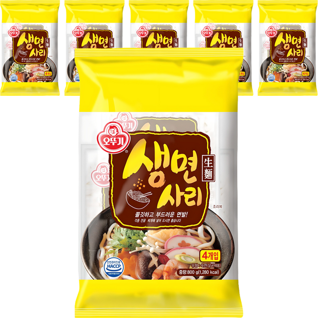 오뚜기 생면사리, 800g, 6개