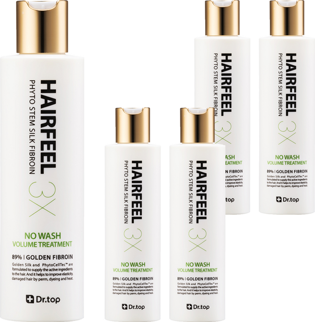 닥터탑 피토스템 실크 피브로인 헤어필 3X 트리트먼트, 190ml, 5개