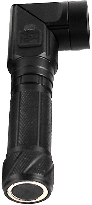 TX Tanox 特林 固定焦距90度調整角度手電筒 105 x 40cm 76g, 黑色, 1個