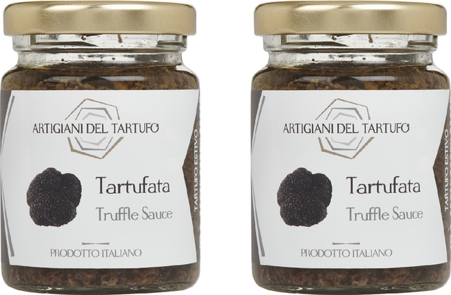 ARTIGIANI DEL TARTUFO 職人 黑松露菌菇醬 義大利產 不含防腐劑, 90g, 2罐