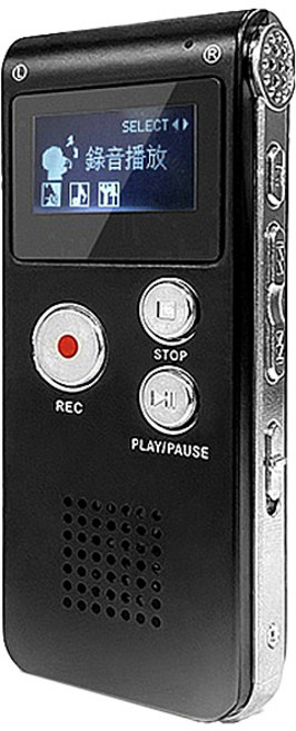 Transitions 全視線 錄音筆, HQ618, 黑色