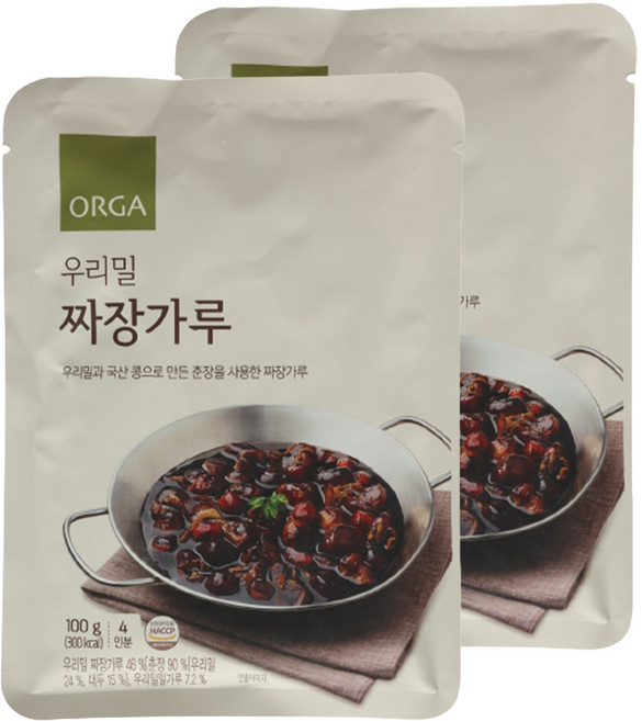 올가홀푸드 우리밀 짜장가루, 100g, 2개