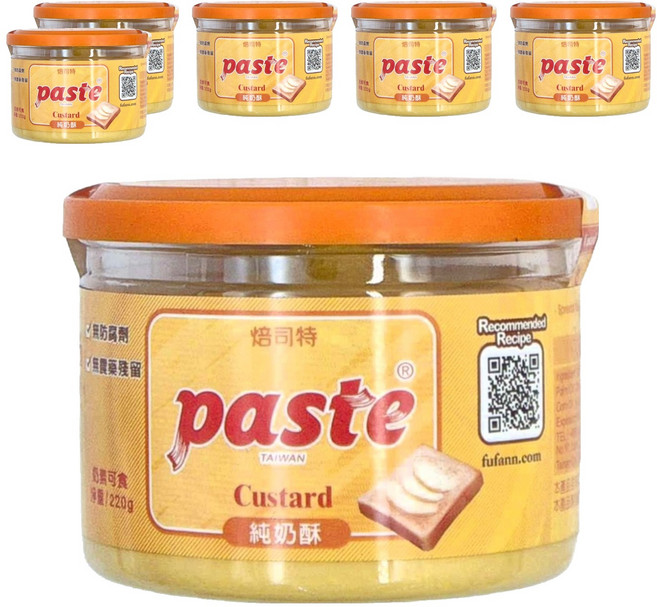 paste 焙司特 純奶酥, 220g, 6罐
