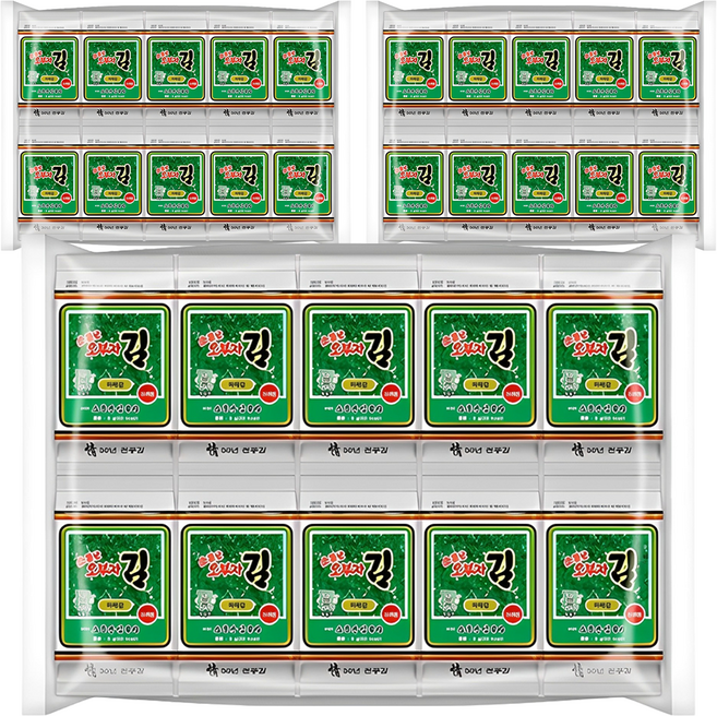 소문난오부자 파래 도시락김 20p, 5g, 60개