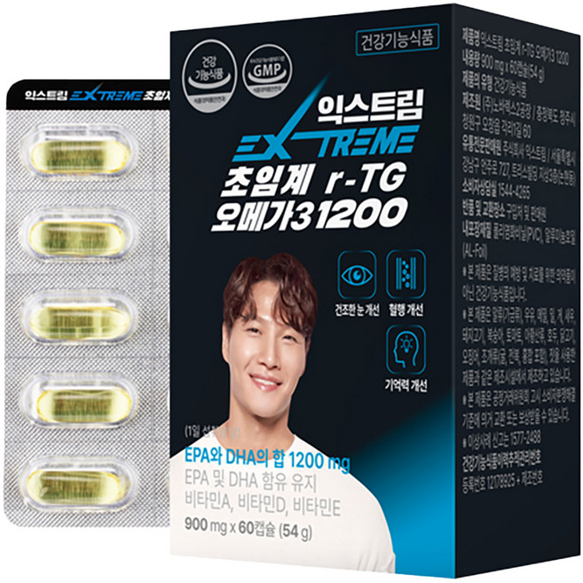 익스트림 초임계 알티지 오메가3 1200, 60정, 54g, 1개