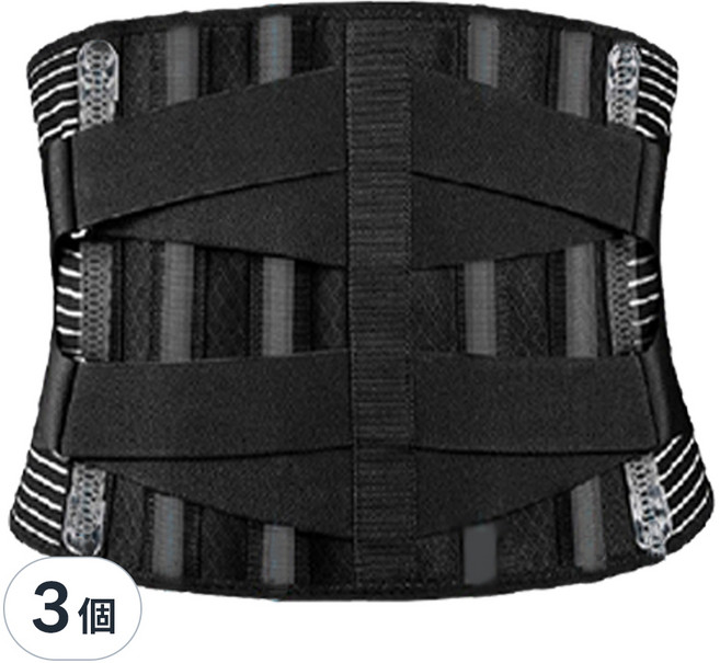 XA 彈力牽引雙重加壓鋼板護腰 YD003 雙向加壓設計 舒適透氣 強化支撐 防護, 3件