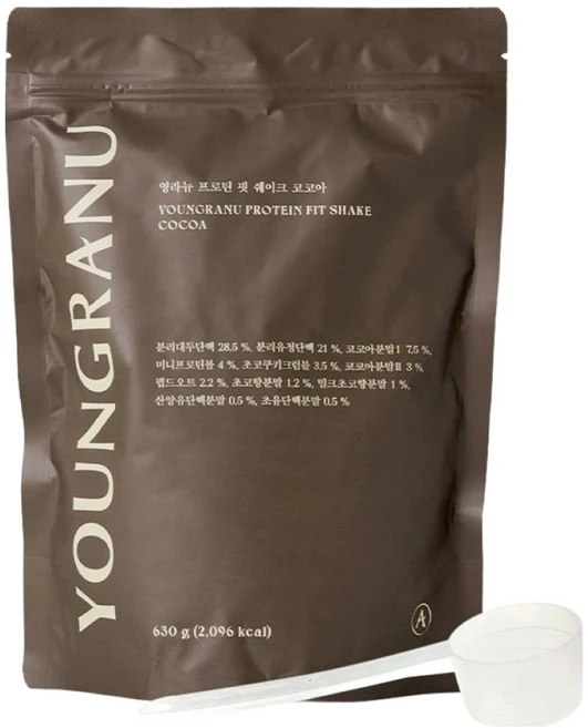 영라뉴 프로틴 핏 쉐이크 코코아, 630g, 1개 - 쿠팡