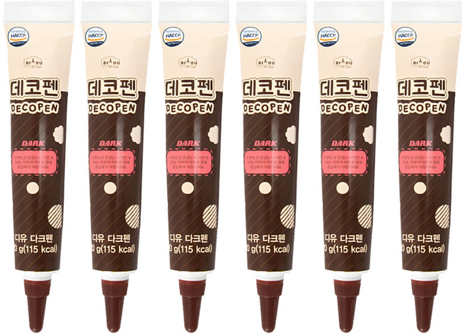 디유 데코펜 다크, 20g, 6개