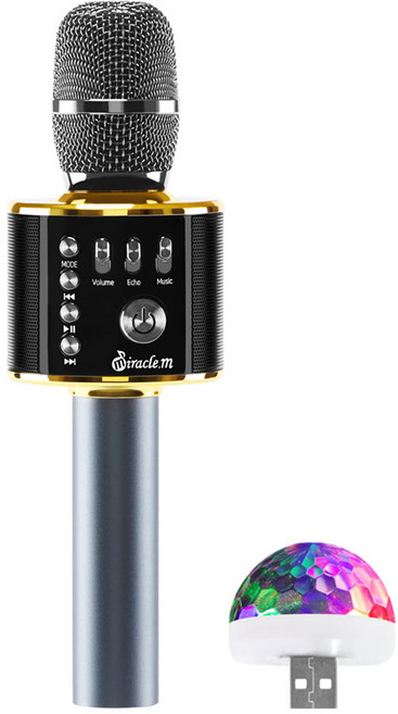 미라클엠 블루투스 노래방 마이크, M37-SE