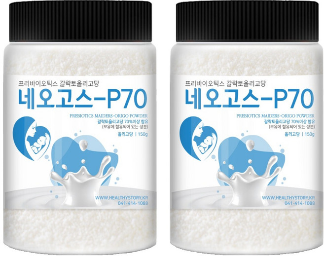 건강스토리 프리바이오틱스 갈락토올리고당 네오고스 - P70, 150g, 2개