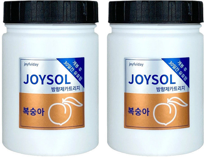 기분좋은날 방향제 카트리지 리필 복숭아 소, 180g, 2개, 과일/트로피칼향