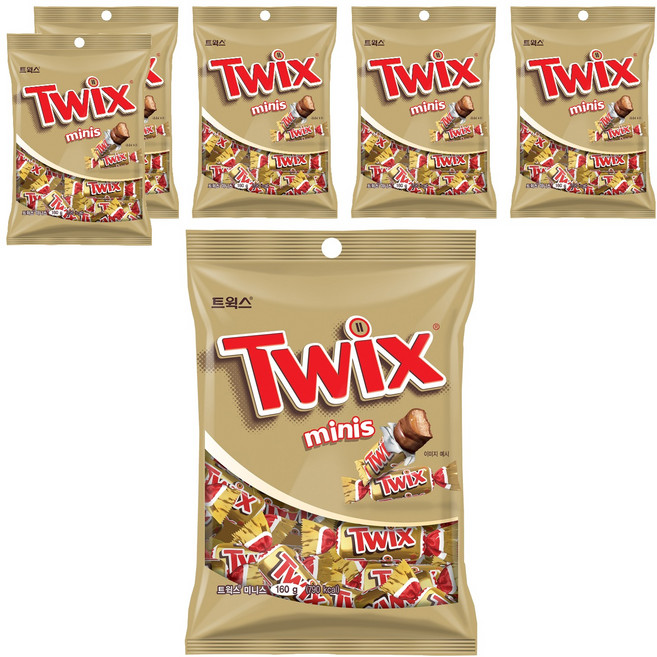트윅스 미니 초콜릿, 160g, 6개
