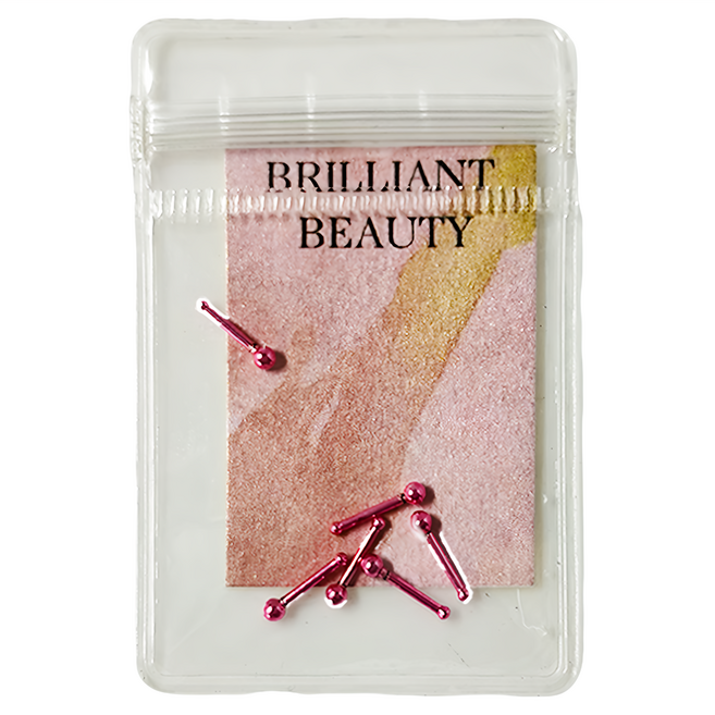 Brilliant Beauty 耀眼美人 迷你小珠 養耳棒鈦閃耀 過爐款 6個