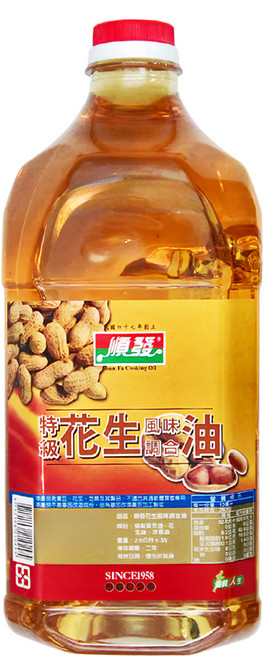 順發油品 花生風味調合油, 2.6L, 1瓶