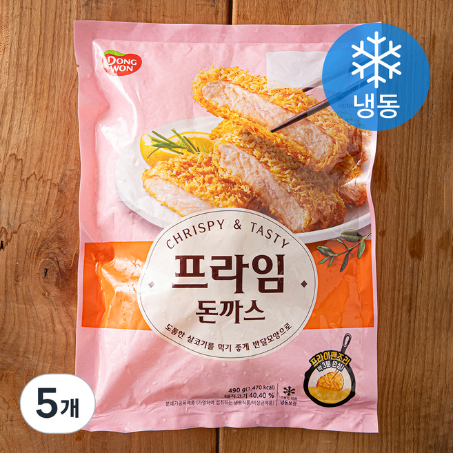 동원 프라임돈까스 (냉동), 490g, 5개