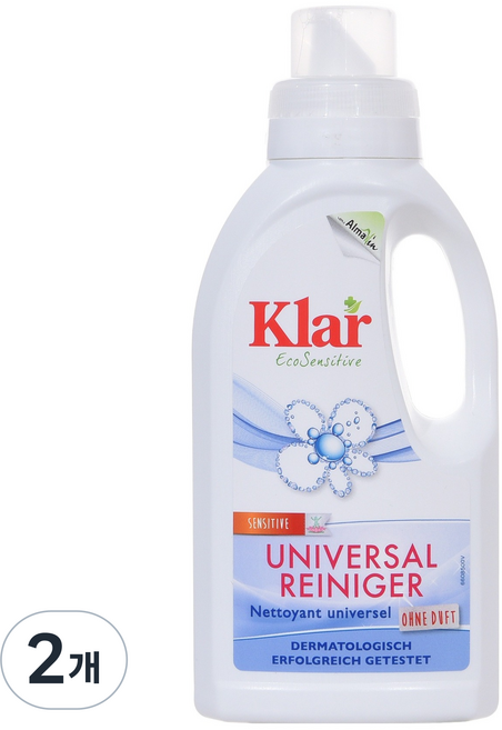 클라 고농축 청소용 무향 만능 클리너, 2개, 500ml