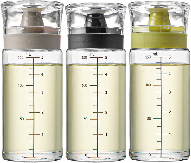 코멧 글라스 실리콘 오일병, 170ml, 3개