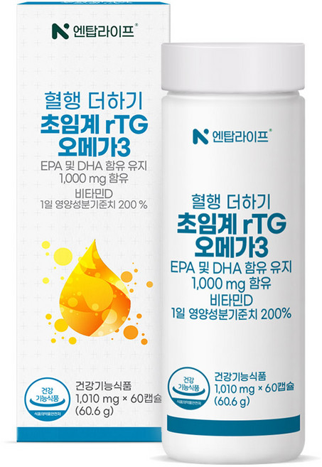 超臨界rTG Omega-3膠囊, 60顆, 1罐