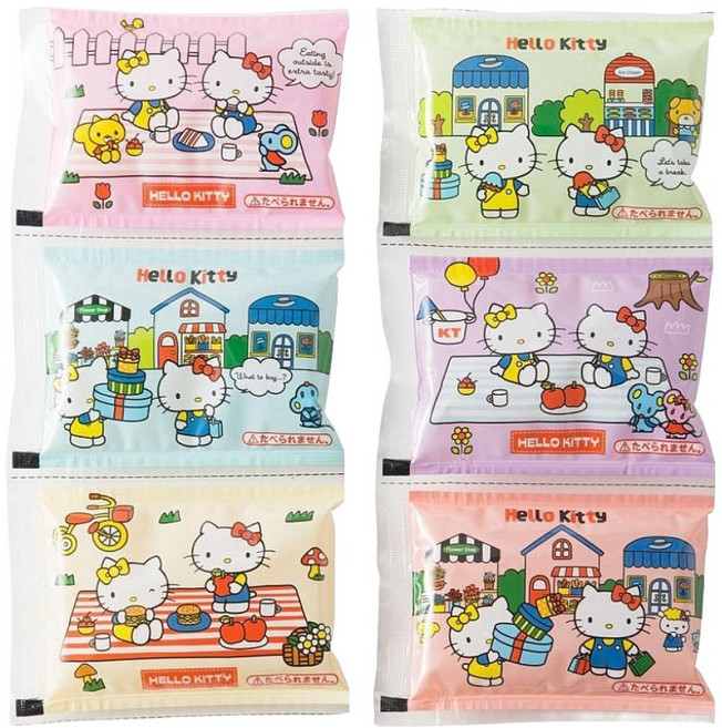 PICNIC&HOME by ASAHIKOYO Hello Kitty 保冷劑六連包 10 x 45cm, 1組