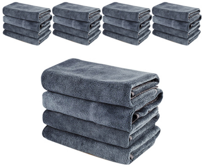 프리미엄 극세사 타올 35 x 75 cm 105g, 진회색, 20개