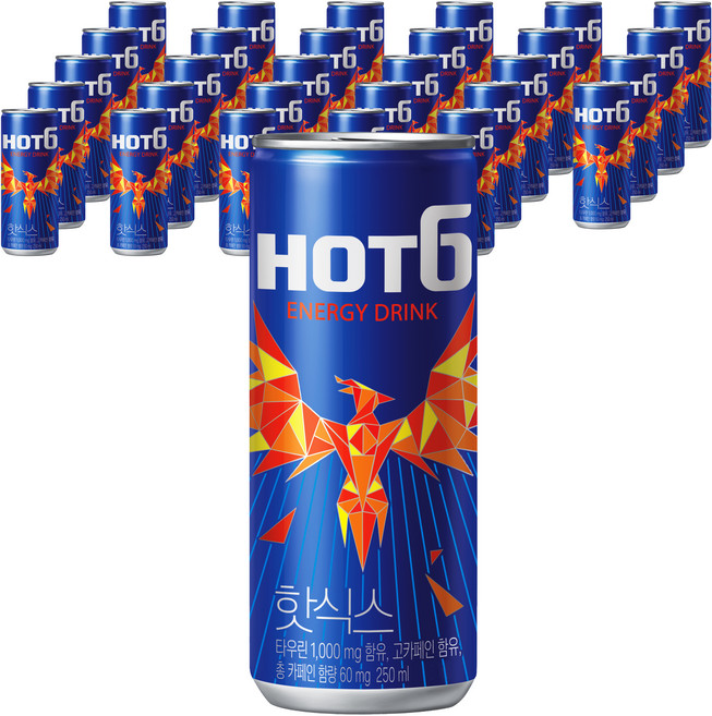 핫식스 오리지널 에너지음료, 250ml, 30개
