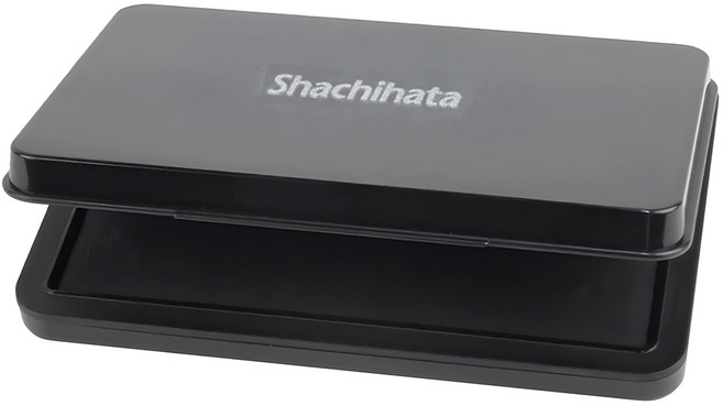 Shachihata 寫吉達 油性印台 HGN-1-K 小(63 x 40mm), 黑色, 1個