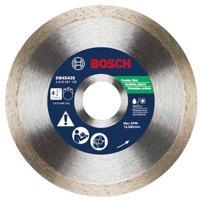 BOSCH 博世 台灣公司貨 標準連續邊鑽石鋸片 22.23/16mm 105mm 2610056362, 1個