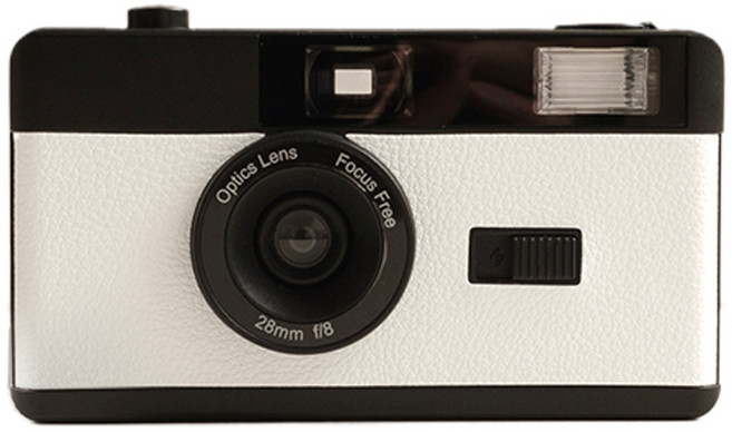 the boston film 波士頓底片公司 經典日式復古閃光燈底片相機 - 純白, 1個, h36