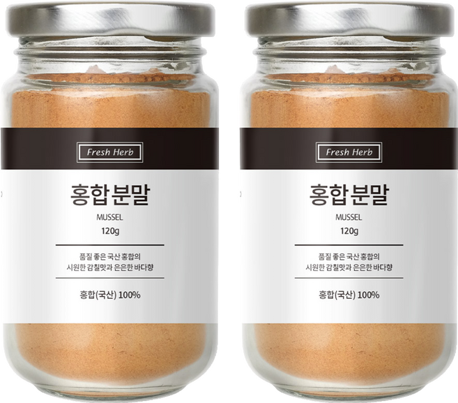 신선약초 홍합 분말, 120g, 2개