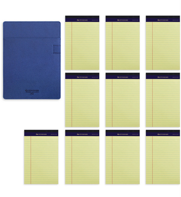 標準墊板 A5 + Legal Pad 10p, 海軍藍(墊板), 混色(Legal Pad), 1套