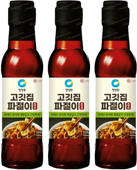 청정원 고깃집 파절이 소스, 310g, 3개