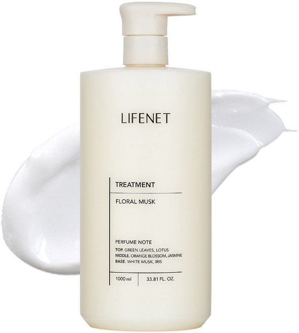 라이프넷 헤어트리트먼트 플로럴 머스크, 1L, 1개