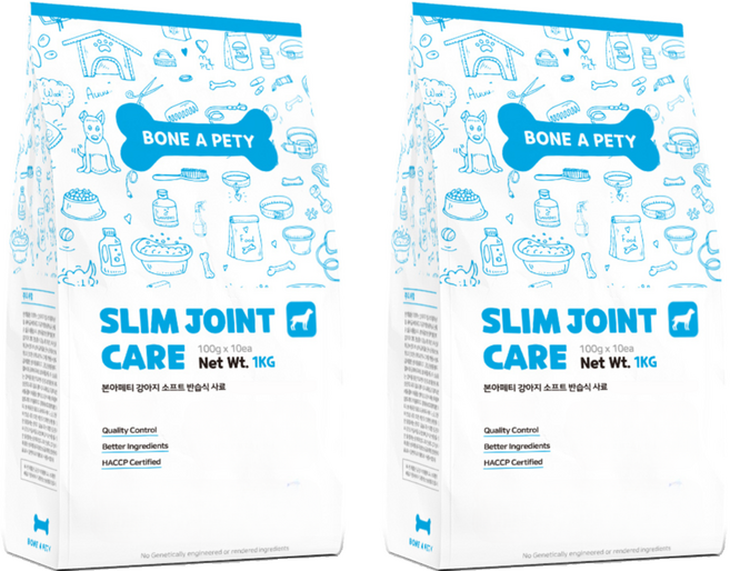 본아페티 강아지 기능성 사료, 다이어트(체중감소), 1kg, 2개