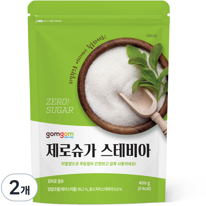 곰곰 제로슈가 스테비아, 400g, 2개