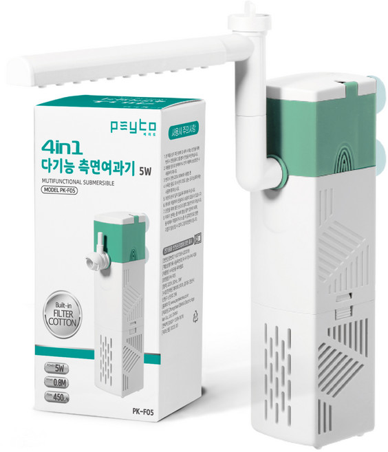 페이토 4in1 스마트 다기능 측면 여과기 PK-F05, 5W, 1개