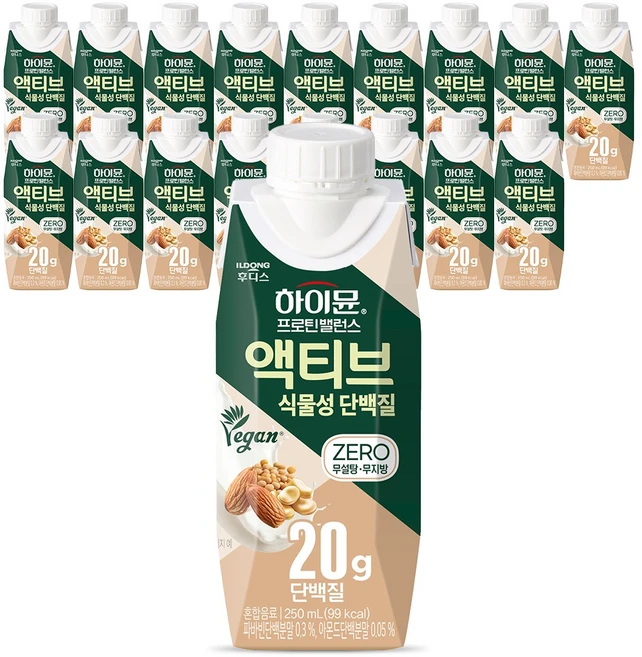 하이뮨 프로틴 밸런스 액티브 식물성 단백질, 250ml, 18개 - 쿠팡