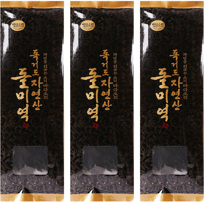 바다소리 진도 자연산 독거도 돌미역, 50g, 3개