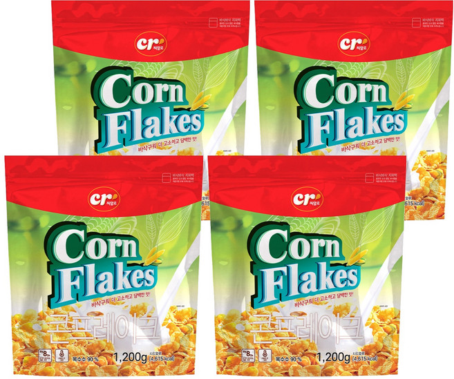 씨알로 정성드린 콘프레이크 시리얼, 1.2kg, 4개