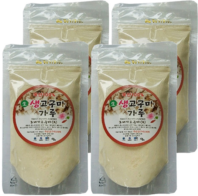 조내기고구마 생고구마 가루, 100g, 4개