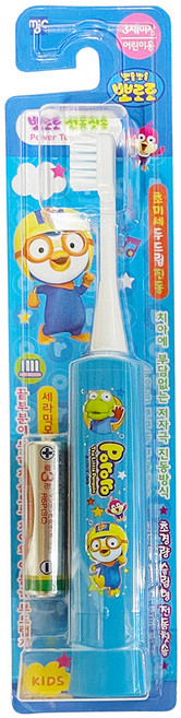 뽀로로 어린이 전동칫솔, 블루, 1개