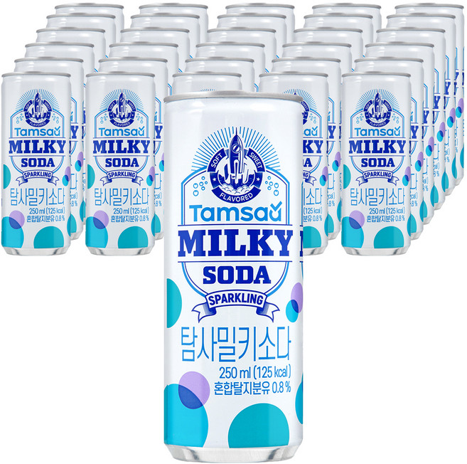 탐사 밀키 소다, 250ml, 30개