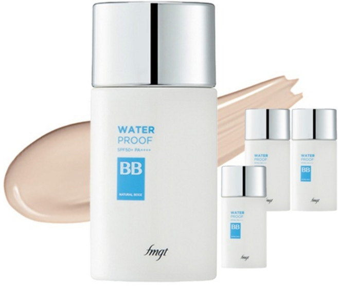 더페이스샵 워터 프루프 BB크림 SPF50+ PA++++, V201애프리콧베이지, 50ml, 4개