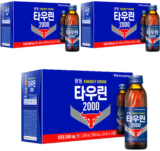 광동제약 타우린 2000 에너지음료, 120ml, 30개