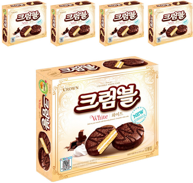 [크라운] 크림블 화이트, 384g, 5개