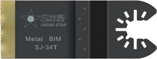 JAPAN STAR 日本星 專業型磨切機鋸片 齒部鍍鈦 木 + 釘 + 矽酸鈣板 SJ-34T, 1個