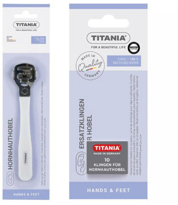 티타니아 콘커터 발 각질 제거 + 교체형 날 10p 세트, 1세트, 1개입
